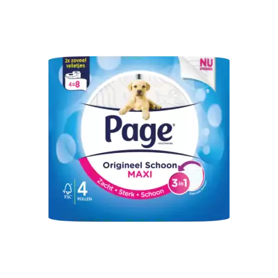 Page Toiletpapier Origineel Schoon Maxi 4 Rollen