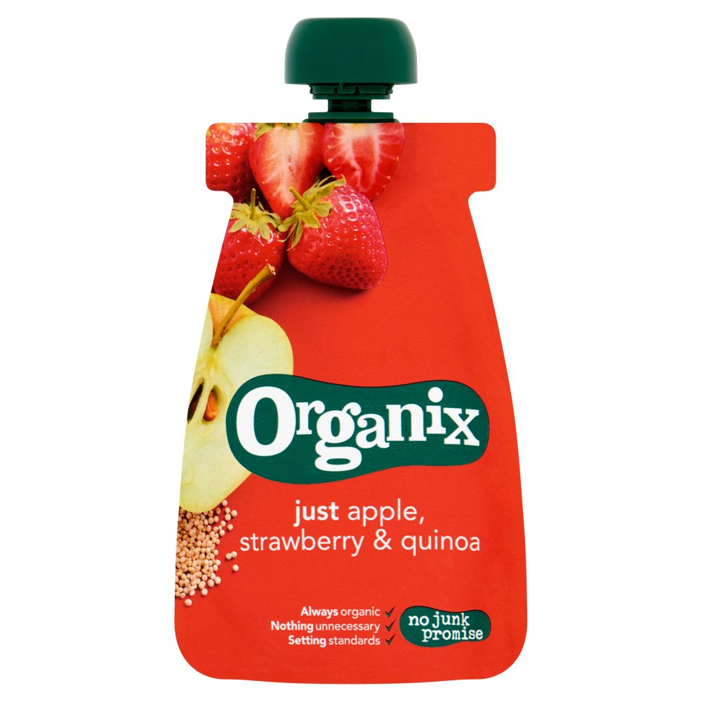 Organix Pouch met Appel, Aardbei & Quinoa 6-36 Maanden 100 g