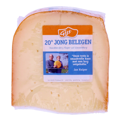 GIJS Boerenkaas Jong Belegen 20+ AVA - stuk