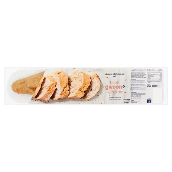 Huismerk baguette wit