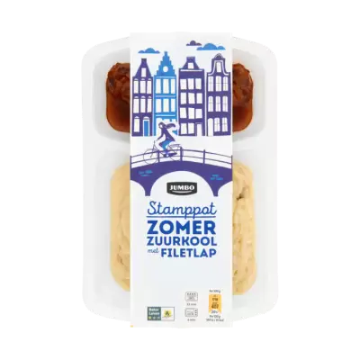 Huismerk Stamppot Zomer Zuurkool met Filetlap