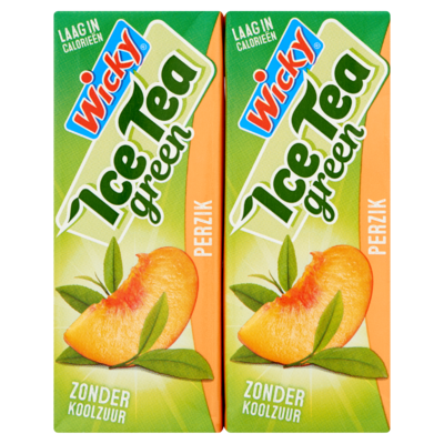 Wicky Ice Tea Green Perzik 10 x 200 ml