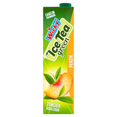 Wicky Ice Tea Green Perzik 1 L