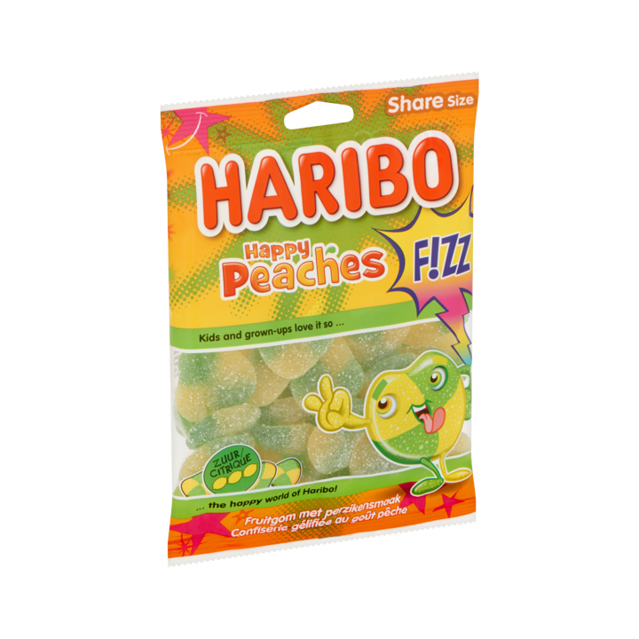 Haribo Happy Peaches F!ZZ Share Size