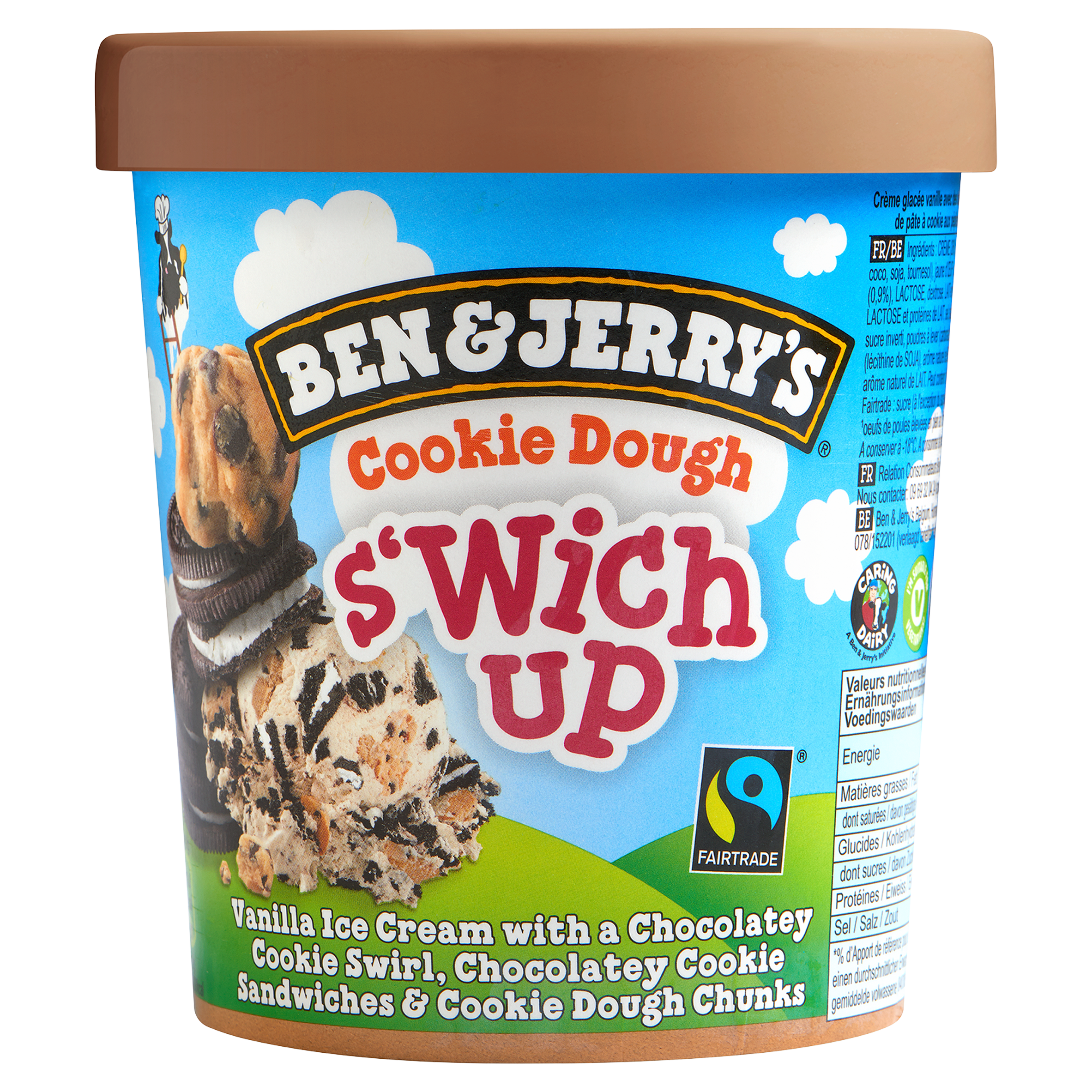 Ben & Jerry's S'Wich Up IJs Cookie Dough 500 ml