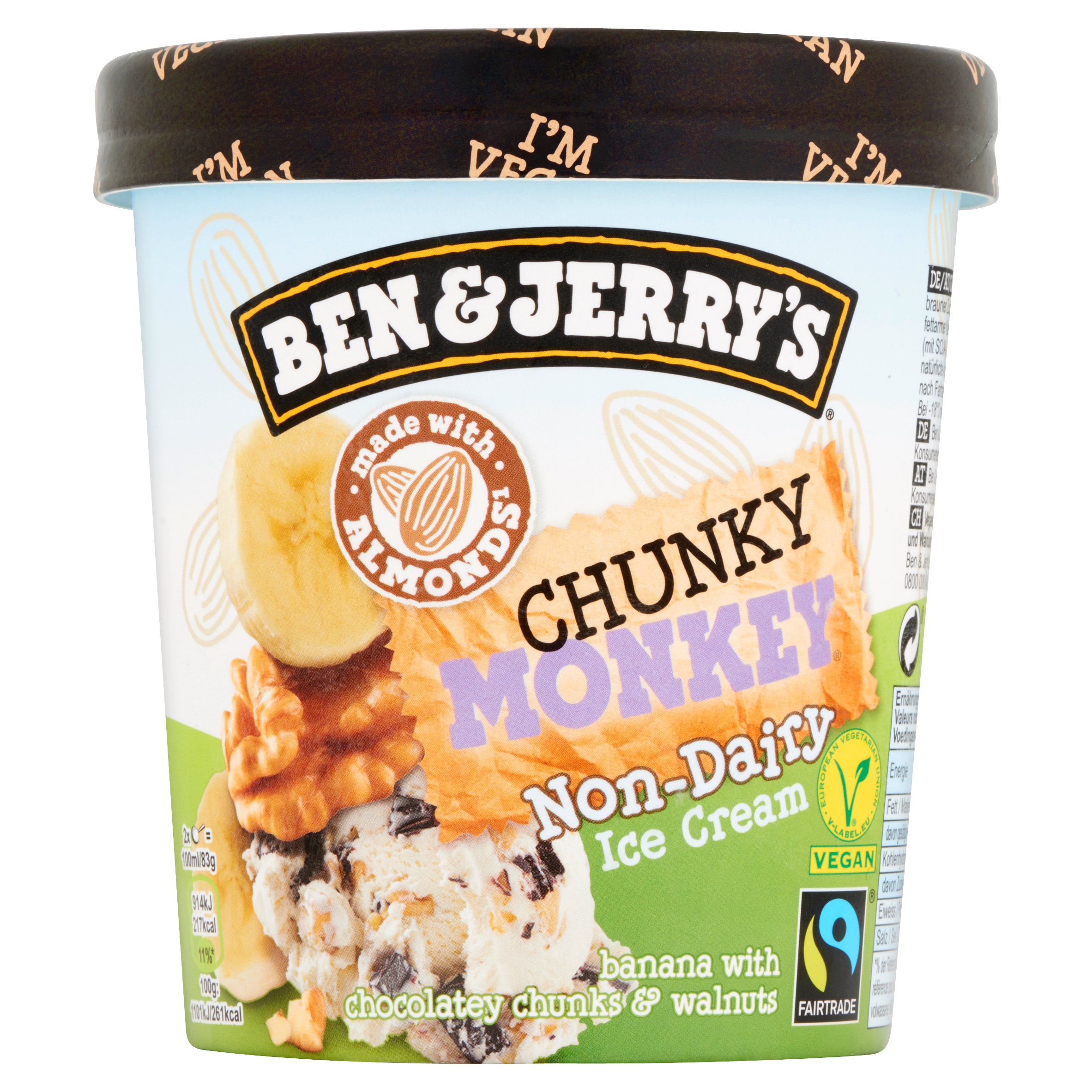 Ben & Jerry's IJs Non Dairy Chunky Monkey 500 ml