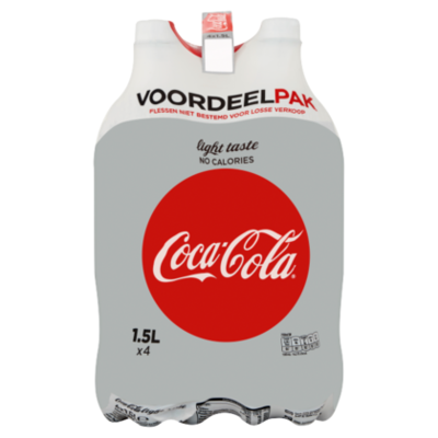 Coca-Cola Light 4 flessen a 1,5 liter