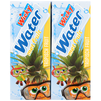Wicky Water met fruit tropical tropical 10x20 cl
