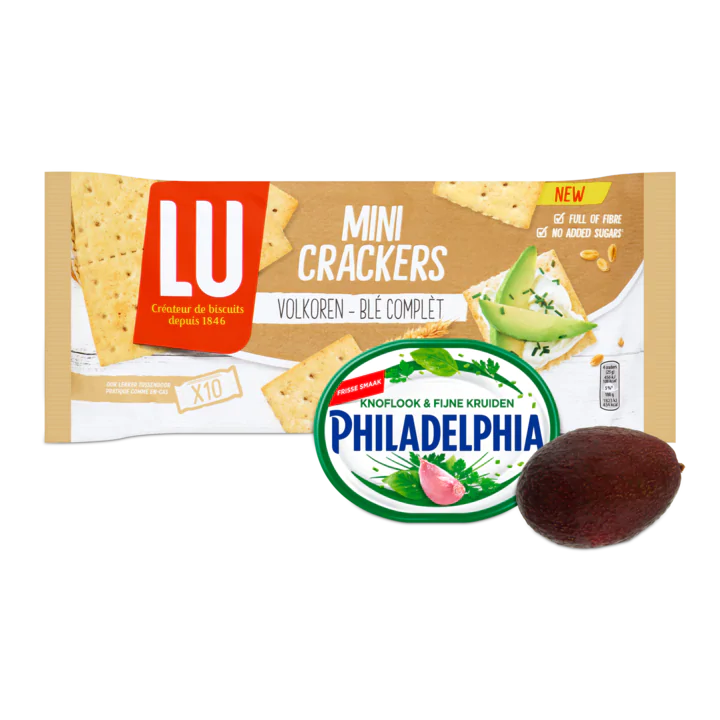 LU Crackers met Roomkaas