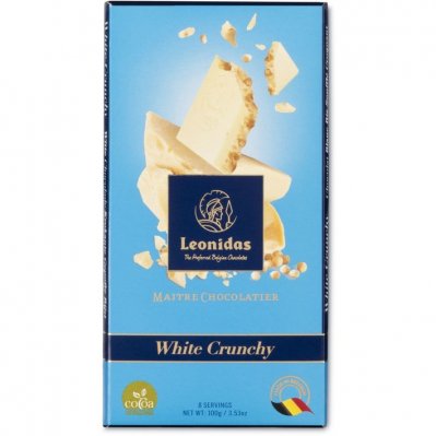 Leonidas Tablet white crunchy gourmet