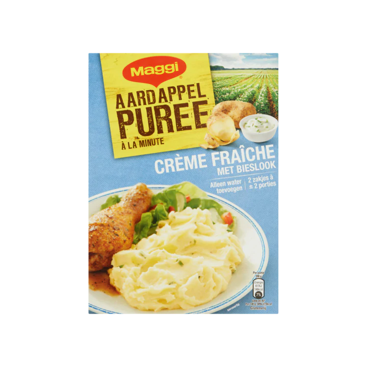Maggi Aardappelpuree à la Minute Crème Fraîche met Bieslook Doos