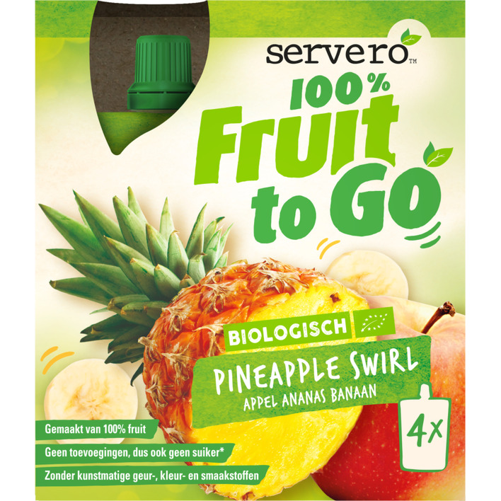 Servero 100% fruit to go pineapple swirl