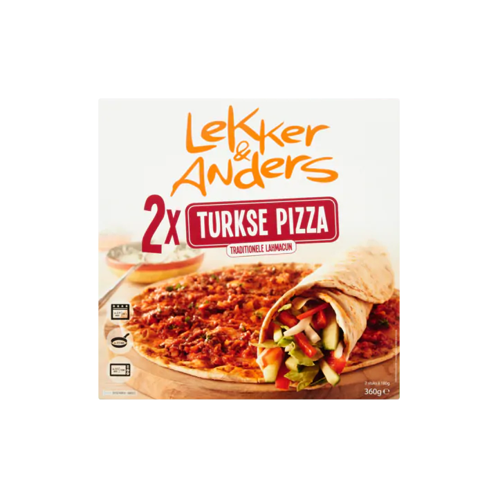 Lekker & Anders Turkse Pizza 2 Stuks