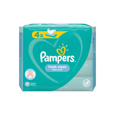 Pampers Wipes fresh clean 4 pack