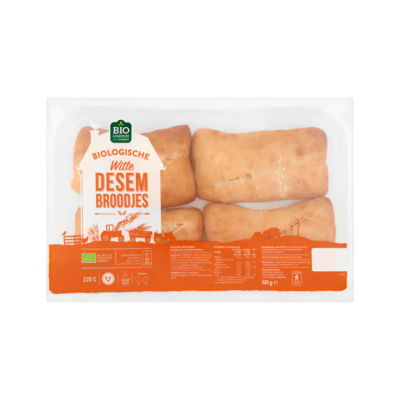 Huismerk Biologische Witte Desem Broodjes