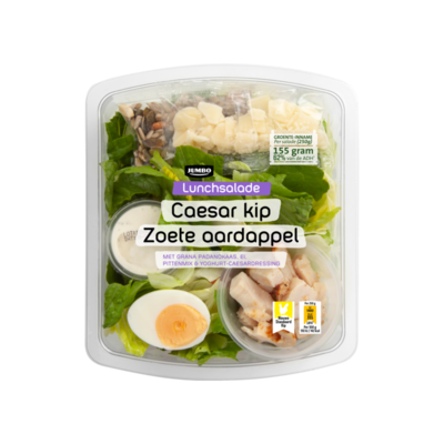 Huismerk Lunchsalade Caesar Kip Zoete Aardappel