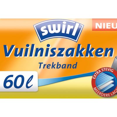 Swirl Vuilniszakken Trekband 60 L