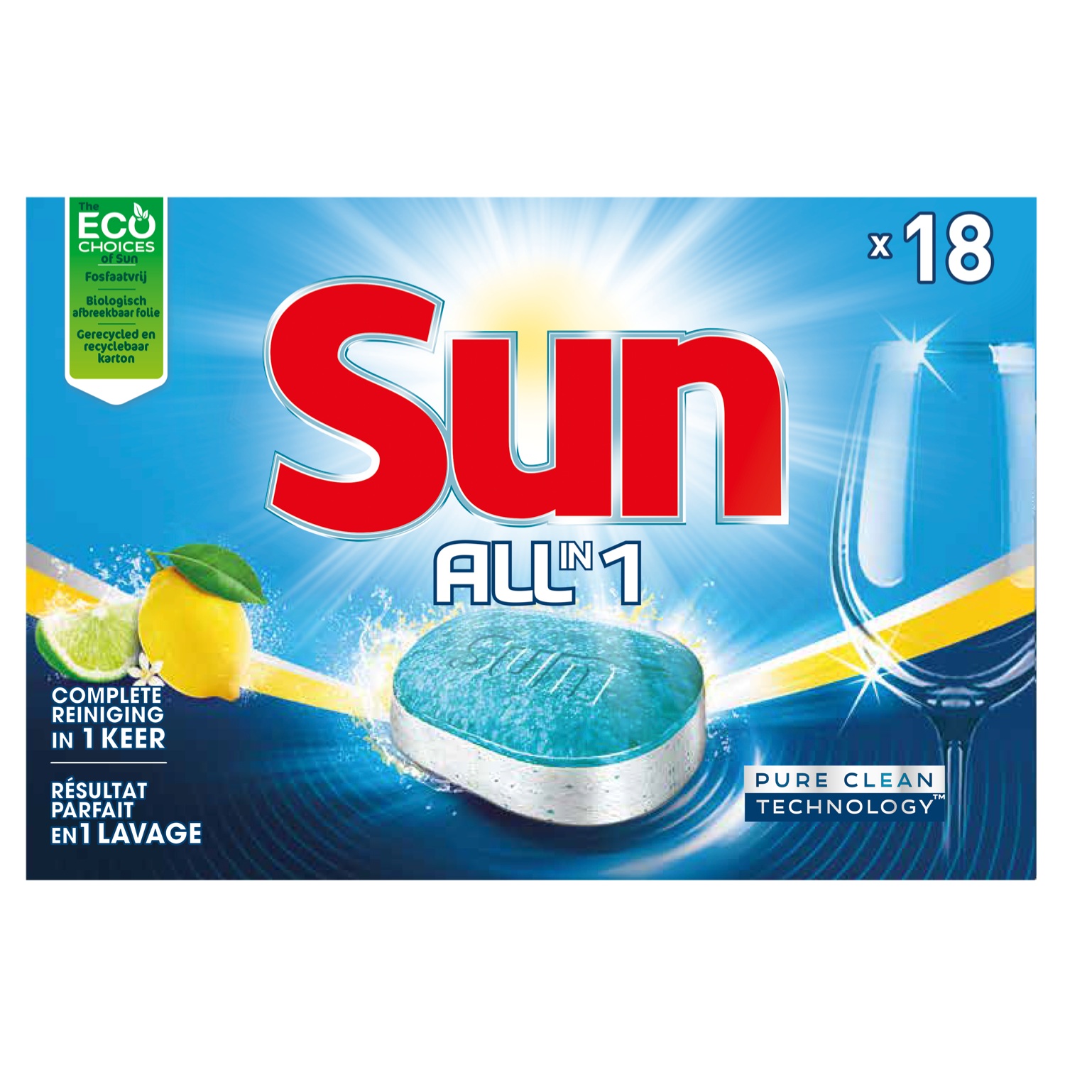 Sun Vaatwastabletten all in 1 citroen