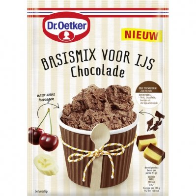 Dr. Oetker Basismix voor ijs chocolade
