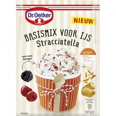 Dr. Oetker Basismix voor ijs stracciatella