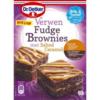 Dr. Oetker Verwen brownies salted caramel
