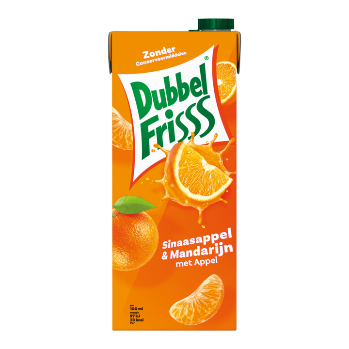 DubbelFrisss Sinaasappel & Mandarijn met Appel