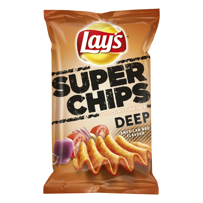 Lay's Superchips deep American bbq