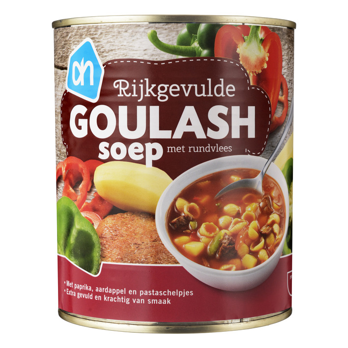 Huismerk Rijkgevulde goulash soep met rundvlees