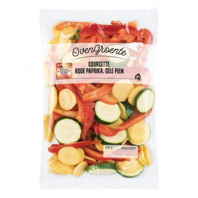 Huismerk Ovengroente courgette rode paprika peen