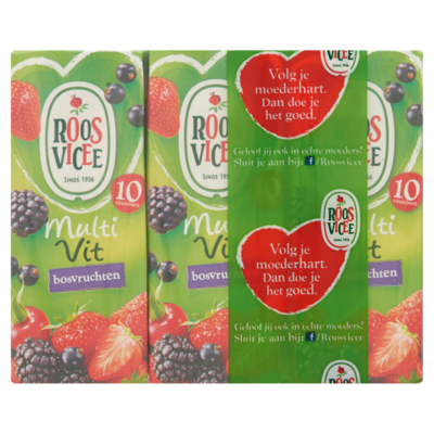 Roosvicee Multivit bosvruchten 6 x 200ml