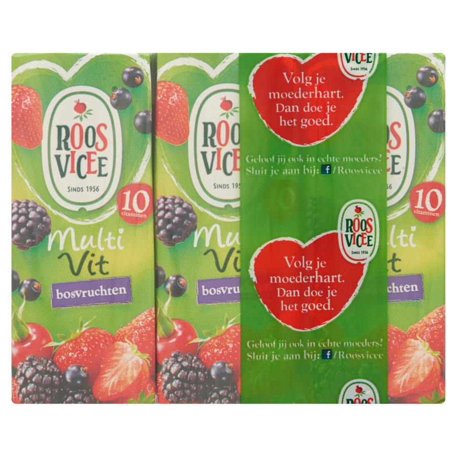 Roosvicee Multivit bosvruchten 6 x 200ml