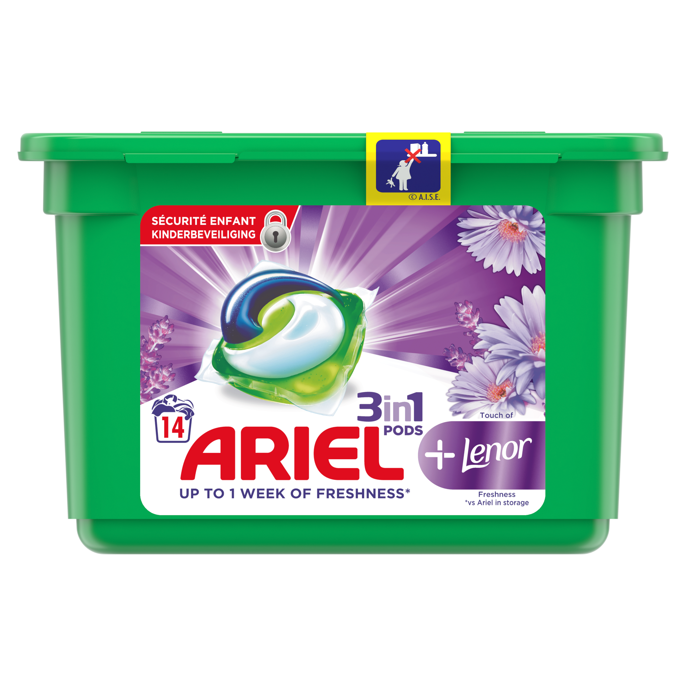 Ariel Wasmiddelcapsules Touch Of Lenor, 14 Wasbeurten