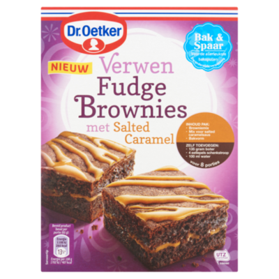 Dr. Oetker Verwen brownies salted caramel