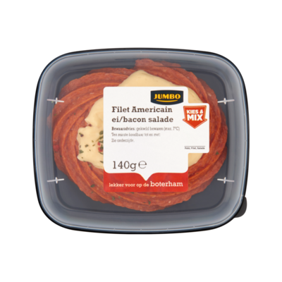 Huismerk Filet Americain Ei/Bacon Salade