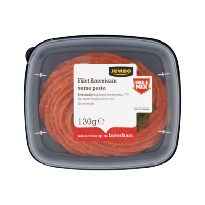 Huismerk Filet Americain Verse Pesto