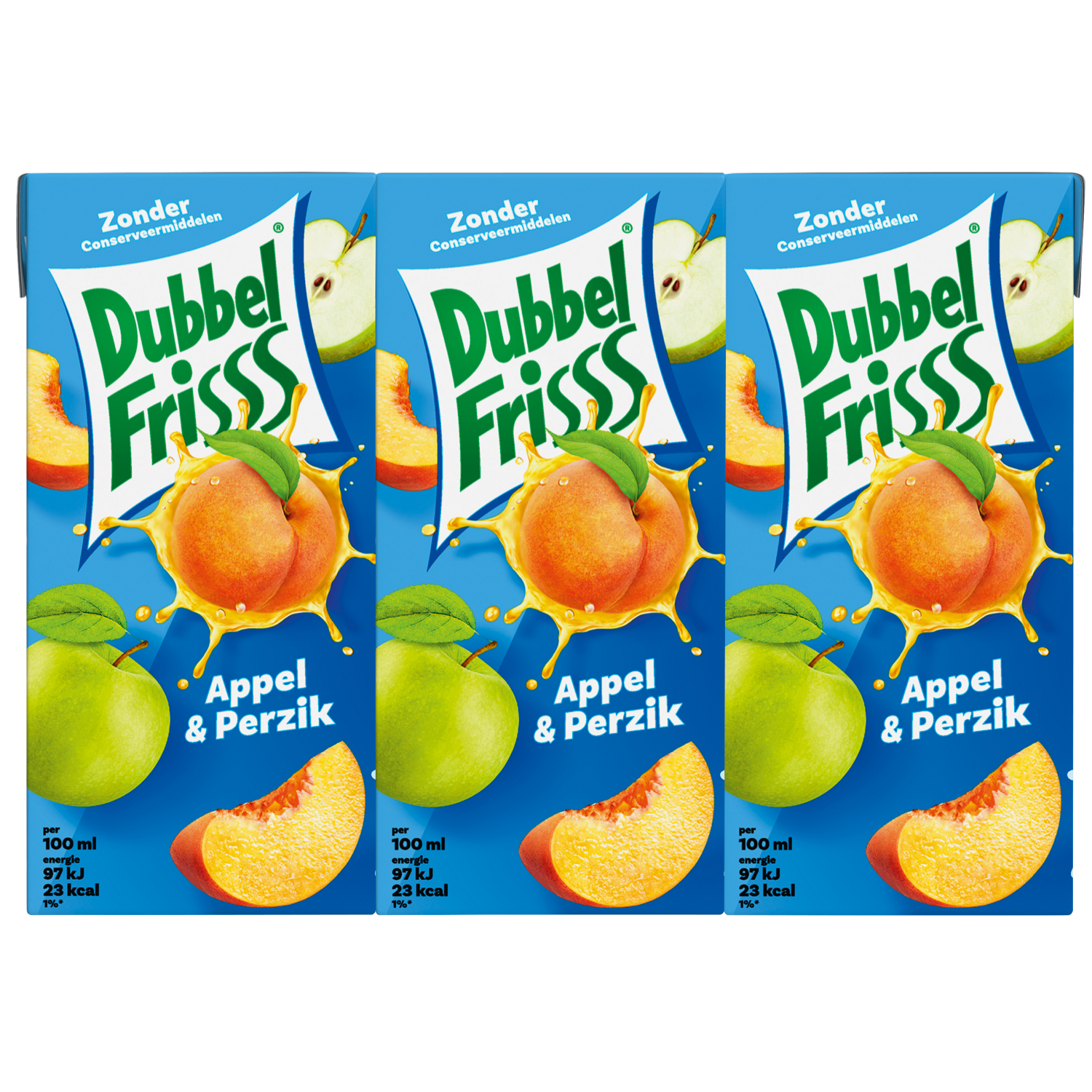 Dubbelfrisss Appel-perzik