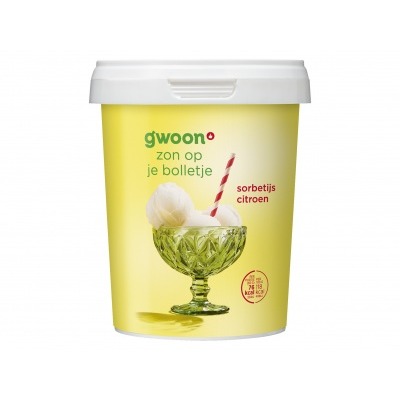 Huismerk Lemon sorbet ijs