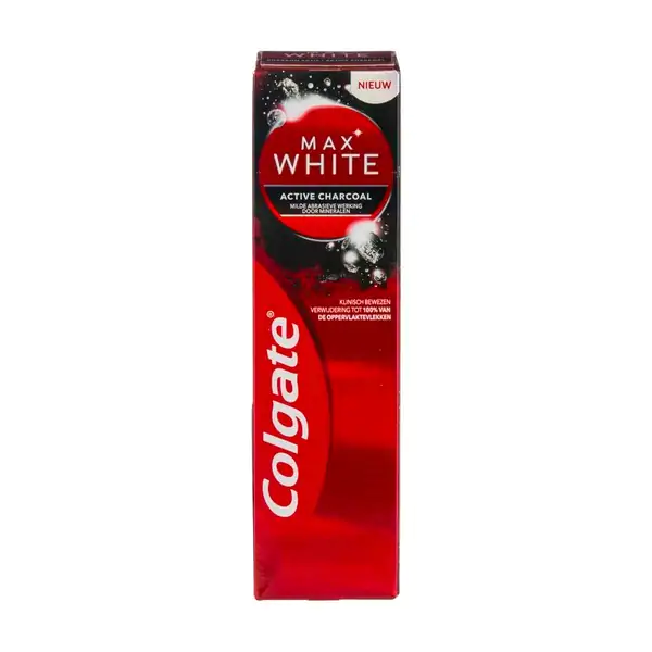 Colgate Max white tandpasta charcoal