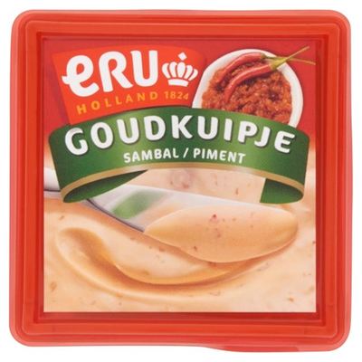 ERU Goudkuipje sambal smeerkaas 45+ 100 gram
