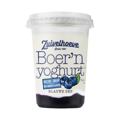Zuivelhoeve Boer'n Yoghurt Blauwe Bes