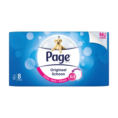 Page Toiletpapier Origineel Schoon 8 Rollen