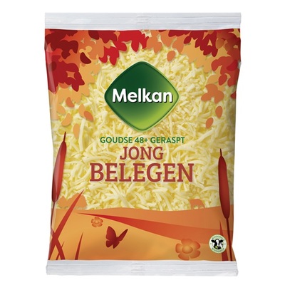 Huismerk geraspt kaas jong belegen