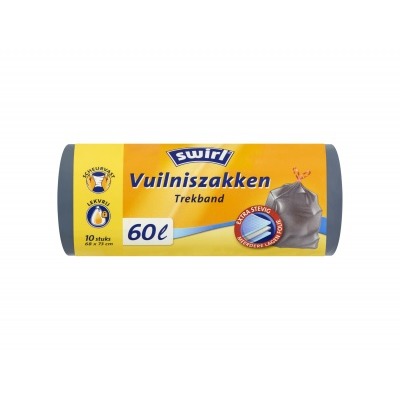 Swirl Vuilniszakken Trekband 60 L
