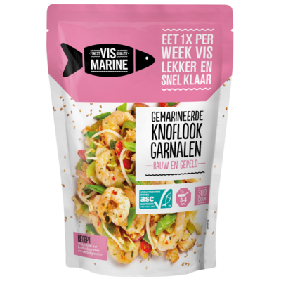 Vis Marine Vannamei knoflook