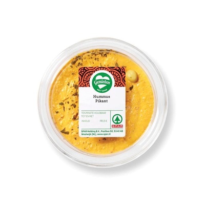 Huismerk hummus pikant
