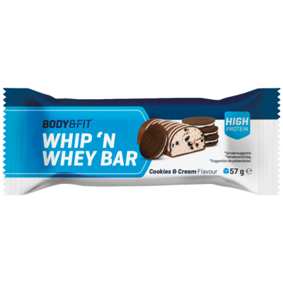 Body&Fit Whip n whey bars cookie&cream
