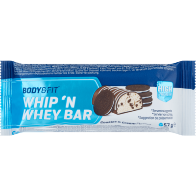 Body&Fit Whip n whey bars cookie&cream
