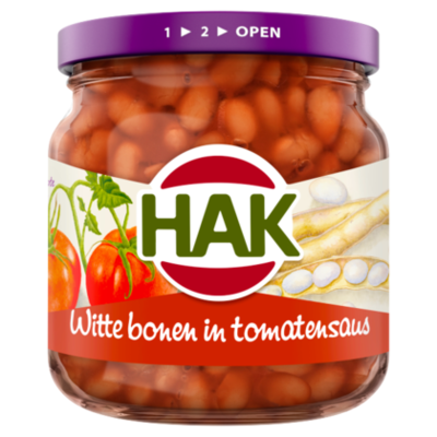 Hak Witte bonen in tomatensaus