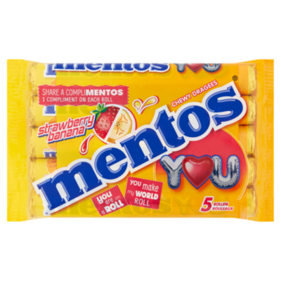 Mentos Strawberry banana