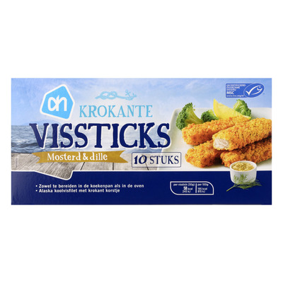 Huismerk Vissticks mosterd dille